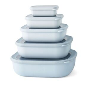 Members Mark ECO FRIENDLY 10 PC Nested Food Storage Set Recycled Blue BPA Free